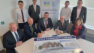Contract documents for Boyle’s new €7m Community Library signed Contract documents for Boyle’s new €7m Community Library signed