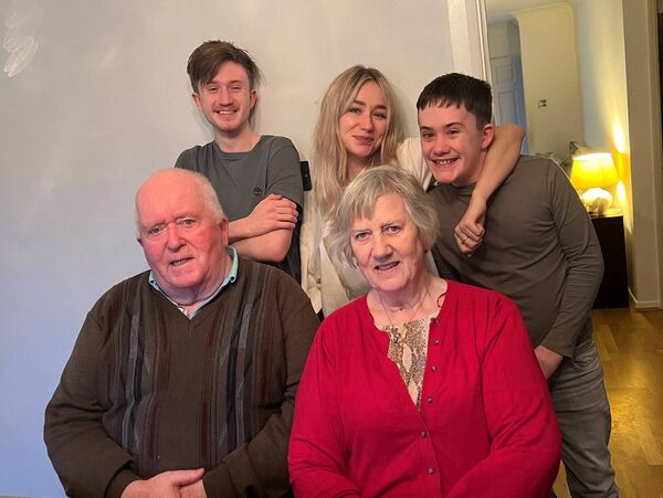 Back, L-R: Bobby, Cora, Johnny. Front: Gerry and Freddy Quinn. Back, L-R: Bobby, Cora, Johnny. Front: Gerry and Freddy Quinn.