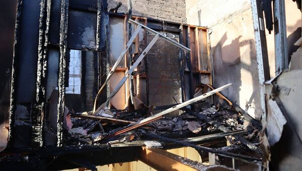 Widespread damage was caused to the derelict building. Pic. Courtesy Austin Waldron Widespread damage was caused to the derelict building. Pic. Courtesy Austin Waldron