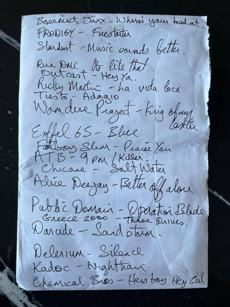 The River Island playlist from the Spring of 2000. The River Island playlist from the Spring of 2000.