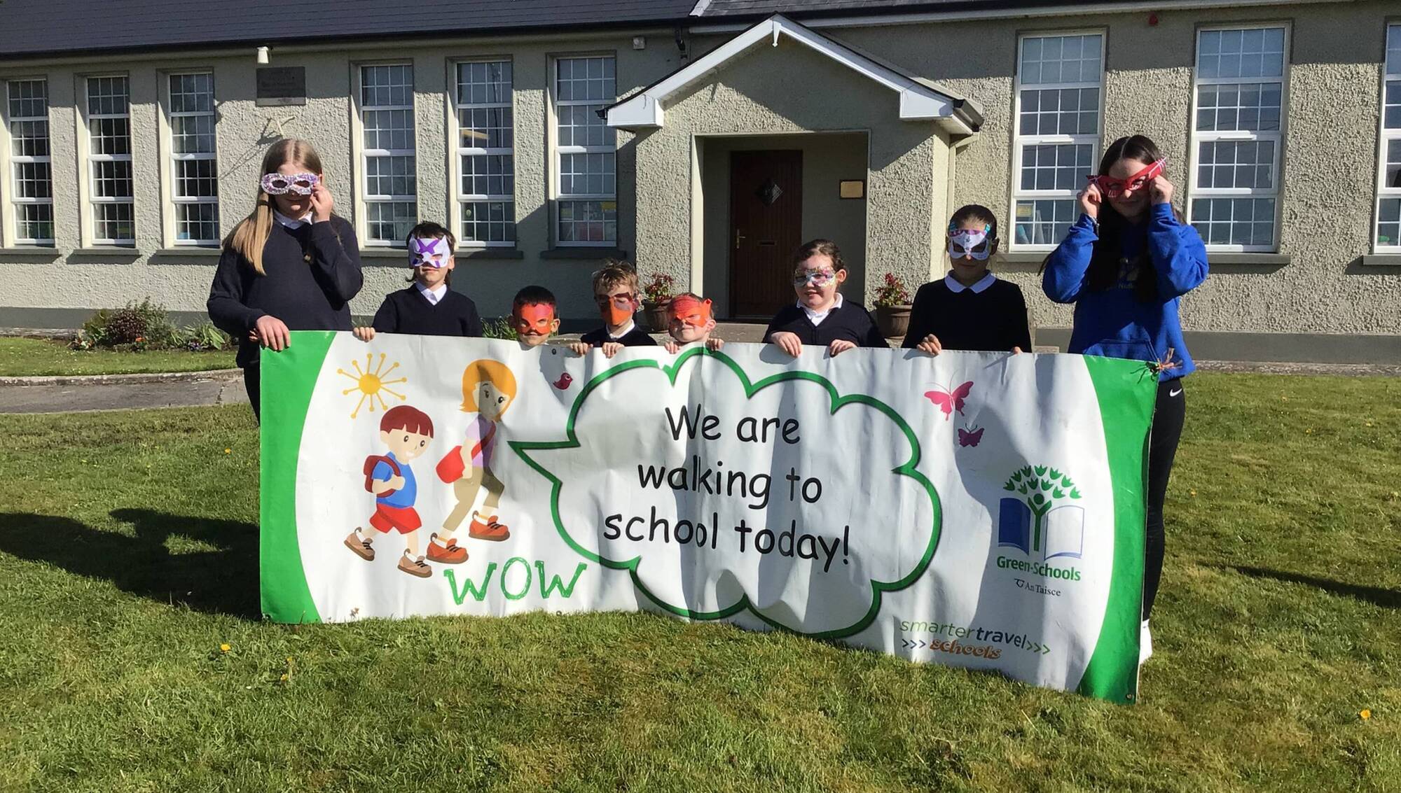 Sixty eight percent of traffic passing County school exceed