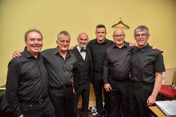 Brendan McGee, Donal O’Connor, Danny Doherty, Tom Nolan, Kit O’Connor and John Reynolds pictured before performing at Boyle Musical Society’s ruby anniversary concert at St. Joseph’s Church, Boyle on Sunday night last. Pic. Enda Regan Brendan McGee, Donal O’Connor, Danny Doherty, Tom Nolan, Kit O’Connor and John Reynolds pictured before performing at Boyle Musical Society’s ruby anniversary concert at St. Joseph’s Church, Boyle on Sunday night last. Pic. Enda Regan