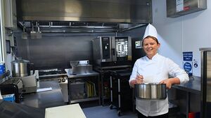Chef Caroline helping to nourish the environment at Roscommon Hospice Chef Caroline helping to nourish the environment at Roscommon Hospice