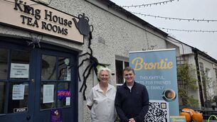 <p>Dorothy Shannon of King House Tea Rooms and  Kevin Honer of Brontie at the launch on Monday.</p> <p>Dorothy Shannon of King House Tea Rooms and  Kevin Honer of Brontie at the launch on Monday.</p>