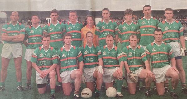 The St. Brigid's senior football team, including captain Tom Óg O'Brien (front row, third from right) that won the 1997 Roscommon Senior Football Championship, beating Clann na nGael by a point to bridge a 28-year gap to the club's last county title. The St. Brigid's senior football team, including captain Tom Óg O'Brien (front row, third from right) that won the 1997 Roscommon Senior Football Championship, beating Clann na nGael by a point to bridge a 28-year gap to the club's last county title.