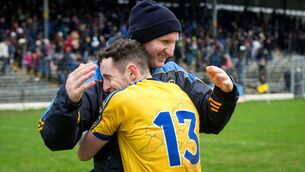 <p>WE DID IT: Ciaráin Murtagh celebrates with joint manager Fergal O'Donnell following the Rossies' narrow one-point victory against Kerry at Fitzgerald Stadium, Killarney, in 2016. Picture: INPHO/Morgan Treacy</p> <p>WE DID IT: Ciaráin Murtagh celebrates with joint manager Fergal O'Donnell following the Rossies' narrow one-point victory against Kerry at Fitzgerald Stadium, Killarney, in 2016. Picture: INPHO/Morgan Treacy</p>