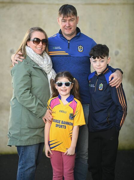 UP THE ROSSIES: Leah Carroll with Michael, Esmé and Tomás Noone, Derrycashel, Corrigeenroe, at Sunday's league game between Roscommon and Monaghan in the Hyde. UP THE ROSSIES: Leah Carroll with Michael, Esmé and Tomás Noone, Derrycashel, Corrigeenroe, at Sunday's league game between Roscommon and Monaghan in the Hyde.