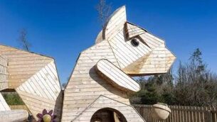 <p>Wooden squirrel at Mote Park </p> <p>Wooden squirrel at Mote Park </p>