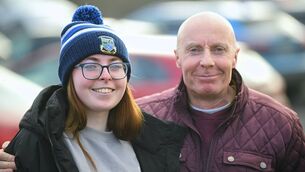 <p>Caitlin and Padraig Connolly, Athleague, following the fortunes of the Roscommon intermediate footballers against Antrim in Enfield on Sunday week last. Picture: Gerard O'Loughlin</p> <p>Caitlin and Padraig Connolly, Athleague, following the fortunes of the Roscommon intermediate footballers against Antrim in Enfield on Sunday week last. Picture: Gerard O'Loughlin</p>