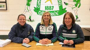 <p>GIRL POWER: Kilbride GAA Club Treasurer, Olivia Moran; Chairperson, Sandra Shanagher, and Secretary, Erica Feely at a recent club meeting. </p> <p>GIRL POWER: Kilbride GAA Club Treasurer, Olivia Moran; Chairperson, Sandra Shanagher, and Secretary, Erica Feely at a recent club meeting. </p>
