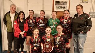 <p>The Ballaghaderreen U-15 girls’ Futsal team and management that were crowned Community Games champions in Castlerea.</p> <p>The Ballaghaderreen U-15 girls’ Futsal team and management that were crowned Community Games champions in Castlerea.</p>