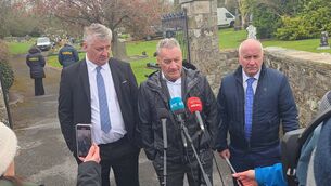 <p>Peter, Willie and Brendan Farrell speaking to the media on Friday after their late father was exhumed at Bornacoola cemetery by members of the Garda Technical Bureau.</p> <p>Peter, Willie and Brendan Farrell speaking to the media on Friday after their late father was exhumed at Bornacoola cemetery by members of the Garda Technical Bureau.</p>