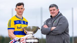 <p>READY TO ROCK: Roscommon senior football manager, Mark Dowd, and captain Diarmuid Murtagh with the Nestor Cup at the launch of this year's Connacht Senior Football Championship. Picture: INPHO/Tom O’Hanlon</p> <p>READY TO ROCK: Roscommon senior football manager, Mark Dowd, and captain Diarmuid Murtagh with the Nestor Cup at the launch of this year's Connacht Senior Football Championship. Picture: INPHO/Tom O’Hanlon</p>