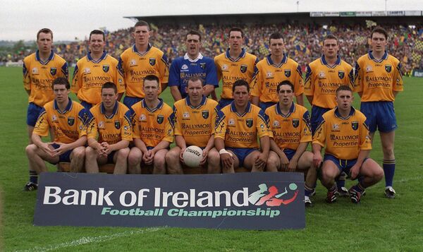 The Roscommon senior football team that captured the 2001 Connacht Senior Football Championship. Back row (l-r): Mike Ryan, Clifford McDonald, Seamus O'Neill, Derek Thompson, John Whyte, Denis Gavin, Paul Noone and Conor Connelly, RIP. Front row (l-r): Stephen Lohan, Gerry Lohan, Nigel Dineen, Fergal O'Donnell (captain), Francie Grehan, John Hanly and Frankie Dolan. Picture: INPHO/Morgan Treacy The Roscommon senior football team that captured the 2001 Connacht Senior Football Championship. Back row (l-r): Mike Ryan, Clifford McDonald, Seamus O'Neill, Derek Thompson, John Whyte, Denis Gavin, Paul Noone and Conor Connelly, RIP. Front row (l-r): Stephen Lohan, Gerry Lohan, Nigel Dineen, Fergal O'Donnell (captain), Francie Grehan, John Hanly and Frankie Dolan. Picture: INPHO/Morgan Treacy
