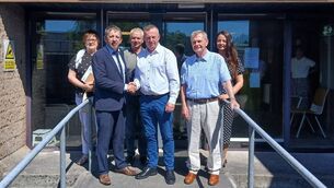 <p>Outgoing Cathaoirleach Sean Moylan hands over duties to new Cathaoirleach Cllr Micheál Frain. The new Leas Cathaoirleach is Cllr Liam Callaghan who succeeds Cllr Frain. Also in picture are Cllrs Valerie Byrne, Leah Cull and Tom Crosby</p> <p>Outgoing Cathaoirleach Sean Moylan hands over duties to new Cathaoirleach Cllr Micheál Frain. The new Leas Cathaoirleach is Cllr Liam Callaghan who succeeds Cllr Frain. Also in picture are Cllrs Valerie Byrne, Leah Cull and Tom Crosby</p>