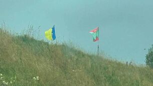 <p>The Roscommon and Mayo flags flying side-by-side on the Ballaghaderreen By-Pass. Pic: Cllr Frain</p> <p>The Roscommon and Mayo flags flying side-by-side on the Ballaghaderreen By-Pass. Pic: Cllr Frain</p>