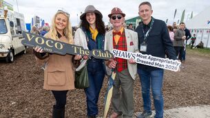 <p>Sarah Montayno from Voca The Club (sponsor); Most Appropriately Dressed Lady, Catia Bandeiras from Lisbon and living in Dublin; Most Appropriately Dressed Gent, Ronan Kelly from Taughmaconnell, County Roscommon and Ger Osborne from sponsor Shaws at the National Ploughing Championships in Screggan, Tullamore on Wednesday. Pic: Alf Harvey</p> <p>Sarah Montayno from Voca The Club (sponsor); Most Appropriately Dressed Lady, Catia Bandeiras from Lisbon and living in Dublin; Most Appropriately Dressed Gent, Ronan Kelly from Taughmaconnell, County Roscommon and Ger Osborne from sponsor Shaws at the National Ploughing Championships in Screggan, Tullamore on Wednesday. Pic: Alf Harvey</p>