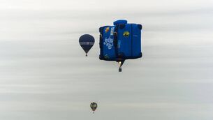<p>The giant flying suitcase that took to the sky over Boyle on Sunday evening as part of a Guinness World Record attempt. The Irish Hot Air Ballooning Championships are being held at Lough Key Forest Park in Boyle this week. Pic: Gerry Faughnan</p> <p>The giant flying suitcase that took to the sky over Boyle on Sunday evening as part of a Guinness World Record attempt. The Irish Hot Air Ballooning Championships are being held at Lough Key Forest Park in Boyle this week. Pic: Gerry Faughnan</p>