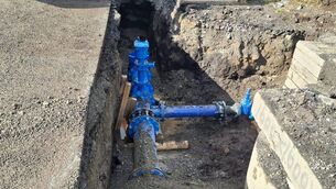 <p>2km of a new 5km water main for Cloonfad has now been connected to the network.</p> <p>2km of a new 5km water main for Cloonfad has now been connected to the network.</p>